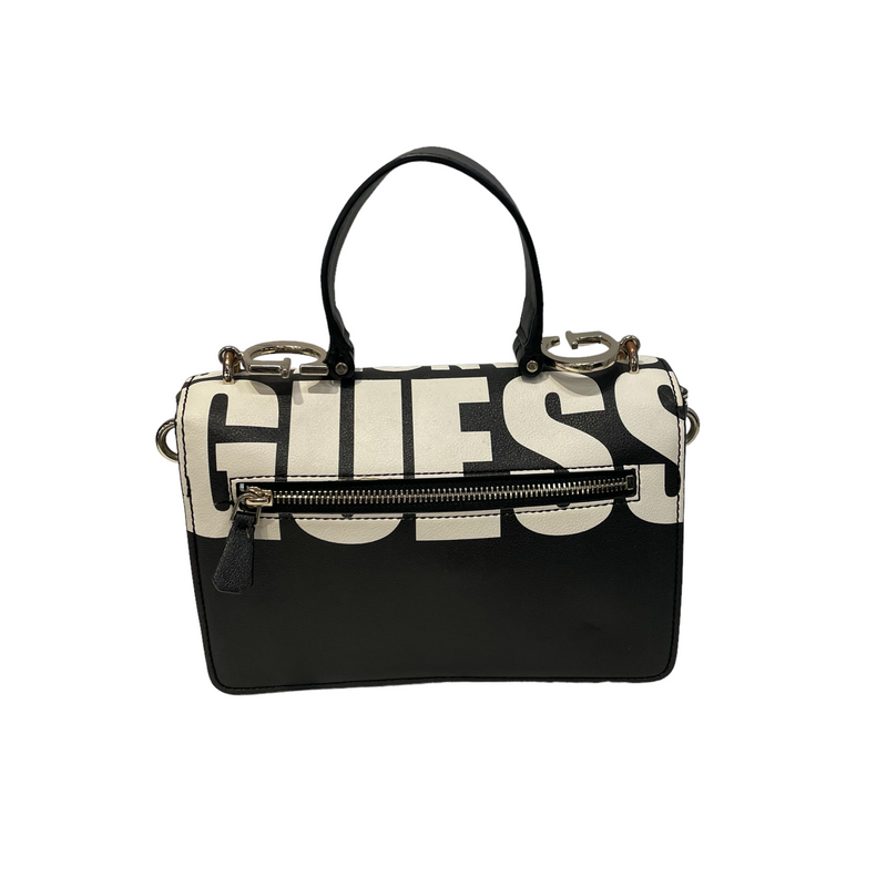 GUESS/Cross Body Bag/Leather/BLK