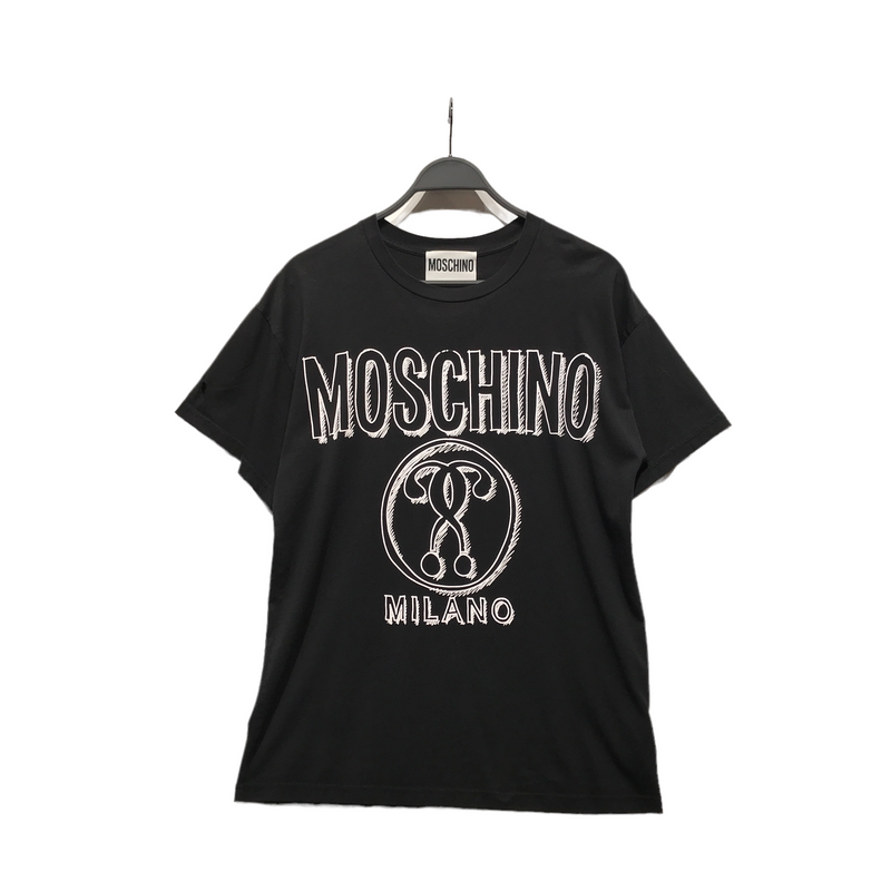 MOSCHINO//T-Shirt///BLK/Cotton/Graphic