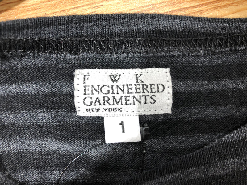 Engineered Garments/LS Dress/1/Stripe/Cotton/BLK