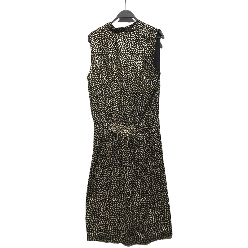 DIANE von FURSTENBERG//SL Dress/10/BLK/Silk/Plain
