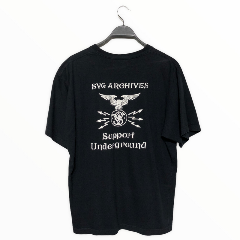 SVG/NEIGHBORHOOD//T-Shirt/L/BLK/Graphic/Straight to Hell