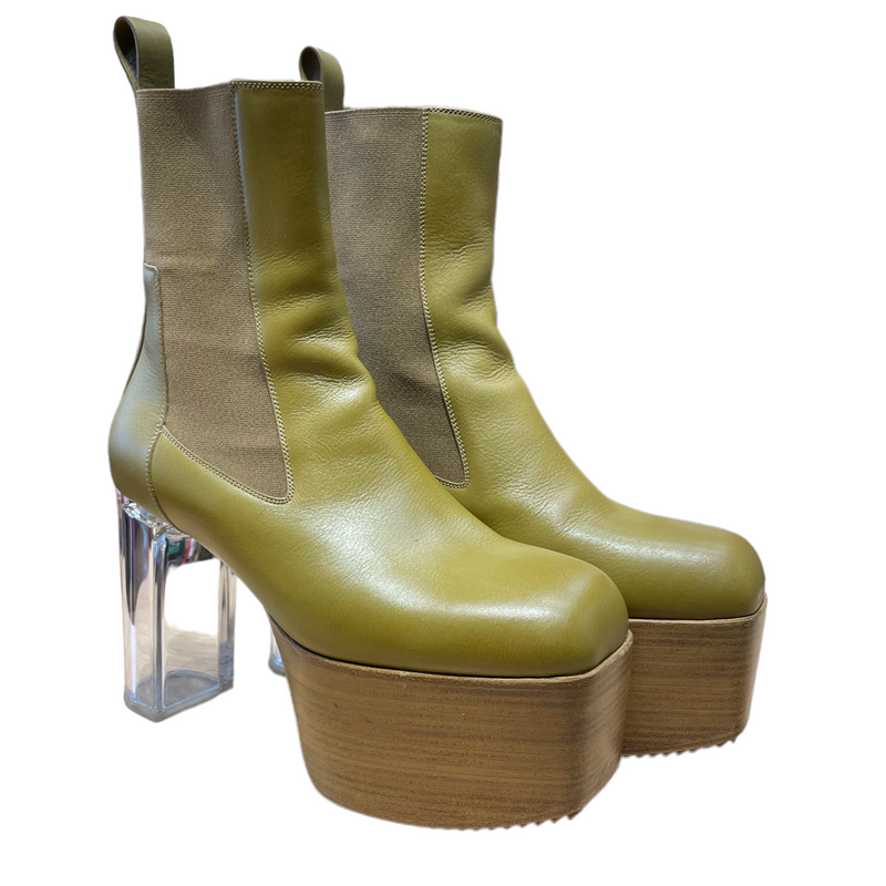 Rick Owens/Boots/EU 44.5/Leather/GRN/Platform