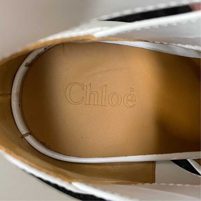 Chloe/Heels/Leather/WHT
