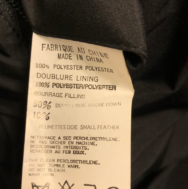 Ys/Down Jacket/3/polyester/BLK/plain