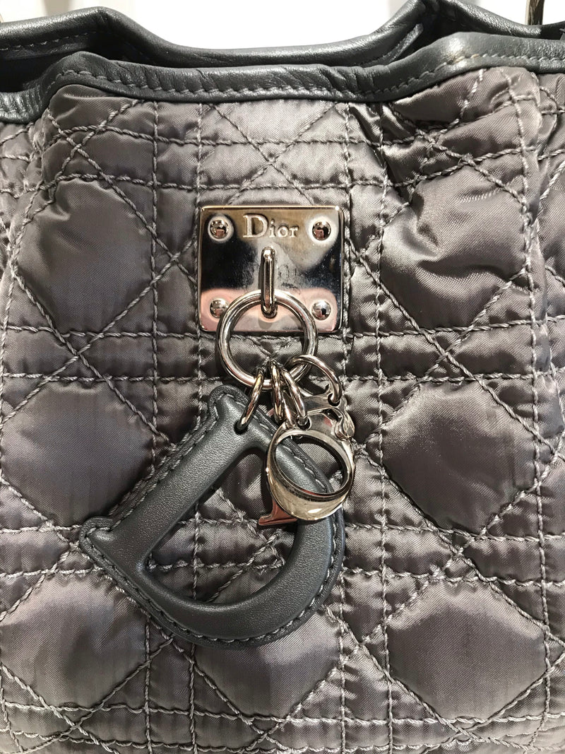 Christian Dior/Tote Bag/GRY/Nylon