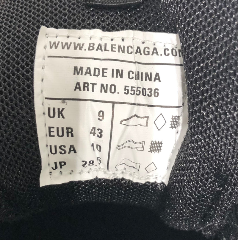 BALENCIAGA/Low-Sneakers/EU 43/Cotton/BLK/TRACK LED