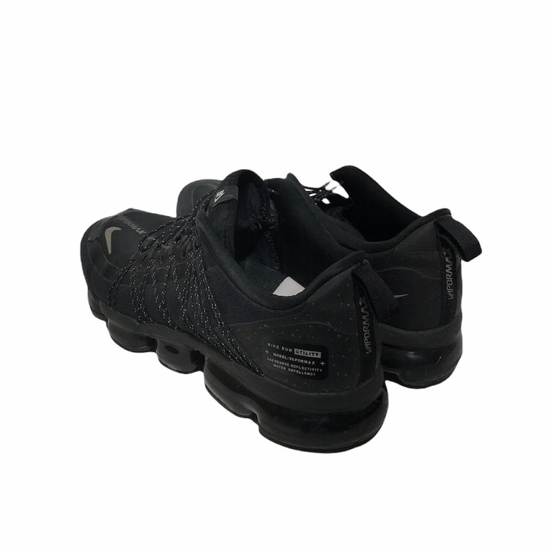 NIKE/AIR VAPORMAX RUN UTILITY/Low-Sneakers/US9.5/BLK/Cotton/Plain