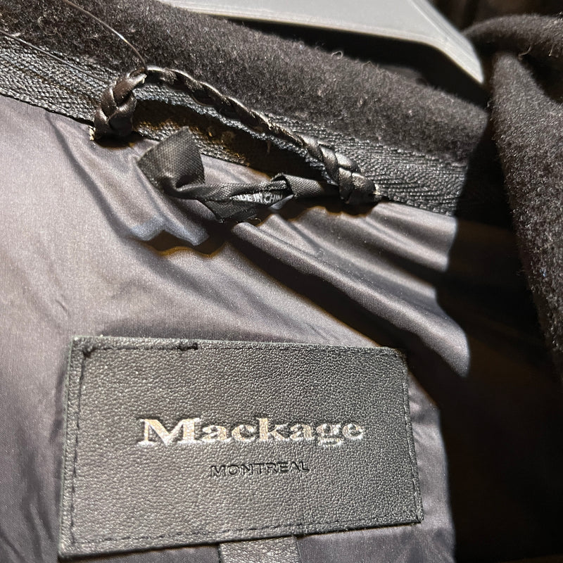 MACKAGE/Coat/L/Nylon/BLK/Border