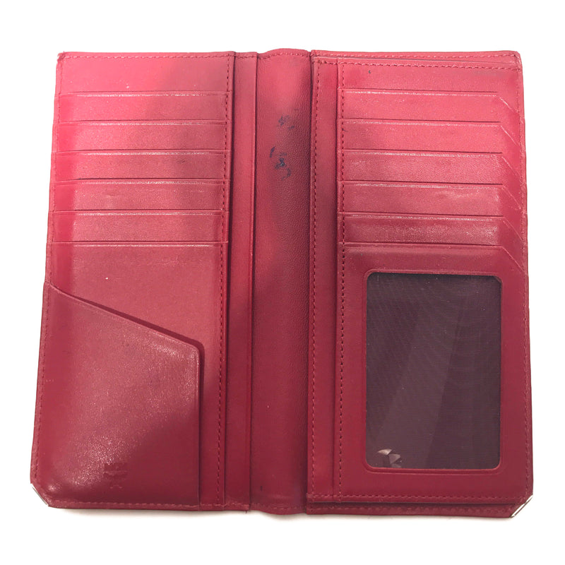 MCM/Long Wallet/RED/Leather