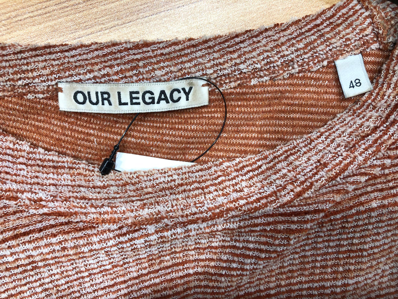 OUR LEGACY/T-Shirt/48/Cotton/ORN/Stripe