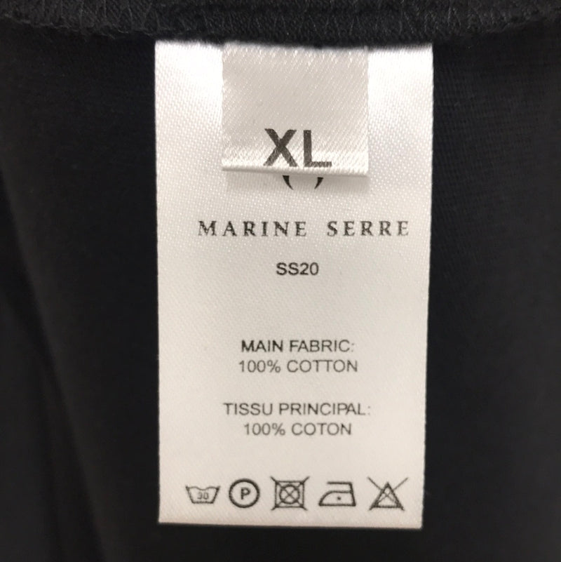 MARINE SERRE/T-Shirt/F/BLK/Cotton