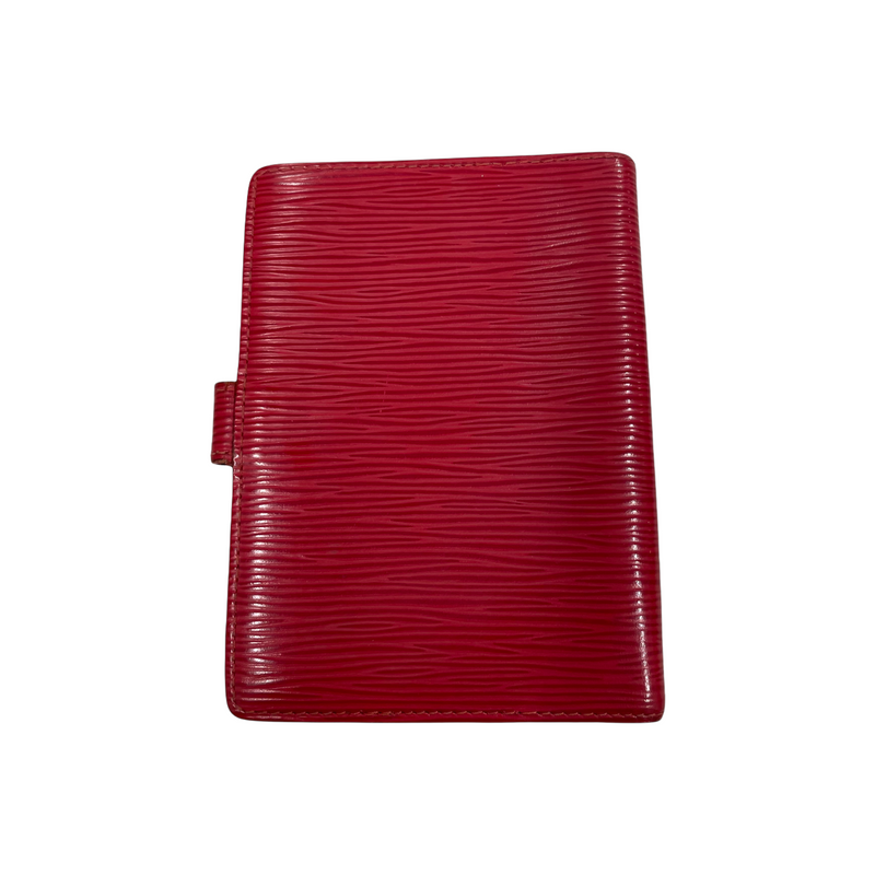 LOUIS VUITTON//Bifold Wallet//RED/Leather/Plain