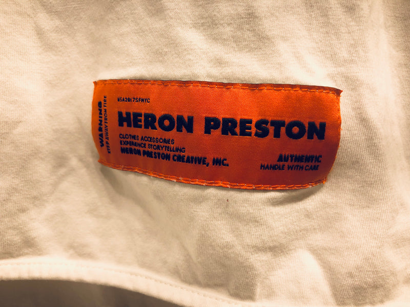 HERON PRESTON/T-Shirt/XS/Cotton/WHT/CTNMB