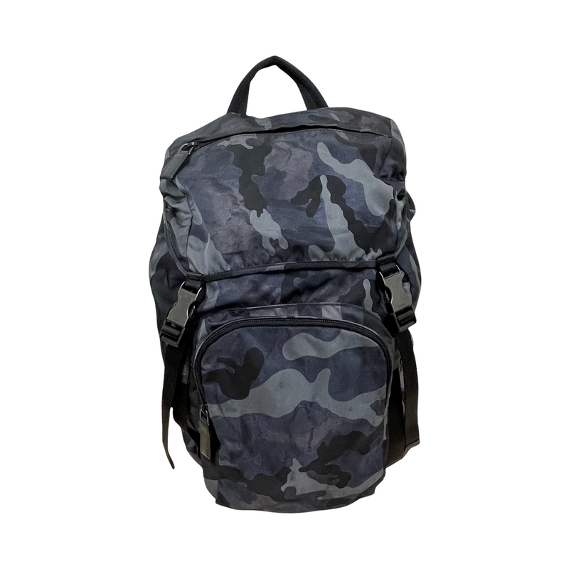 PRADA/Backpack/Camouflage/Nylon/BLK