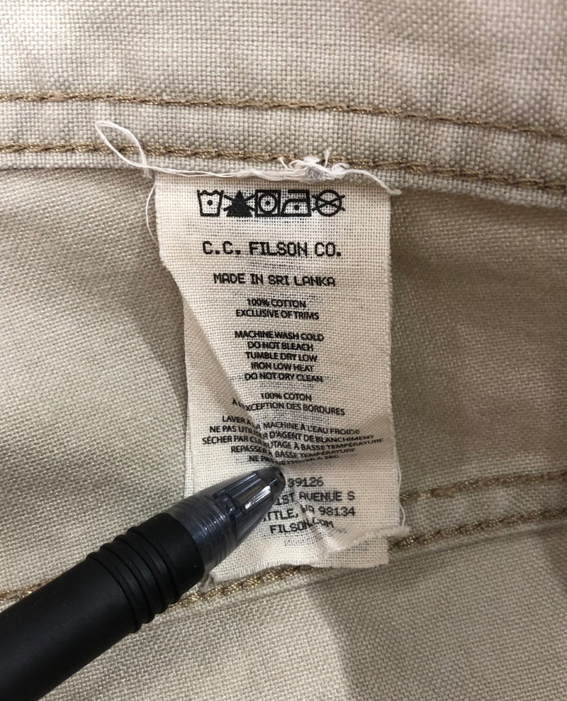 FILSON/Pants/34/Cotton/CRM