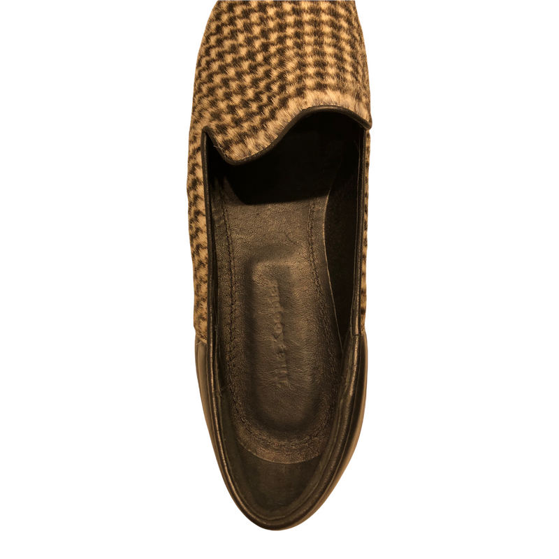 The Kooples/Loafers/EU40/BLK/Leather/Houndstooth Check