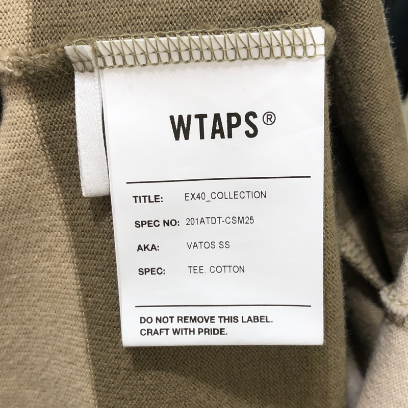 WTAPS/20SS/VATOS SS/TEE COTTON/OLIVE DRAB/201ATDT-CSM25/T-shirt