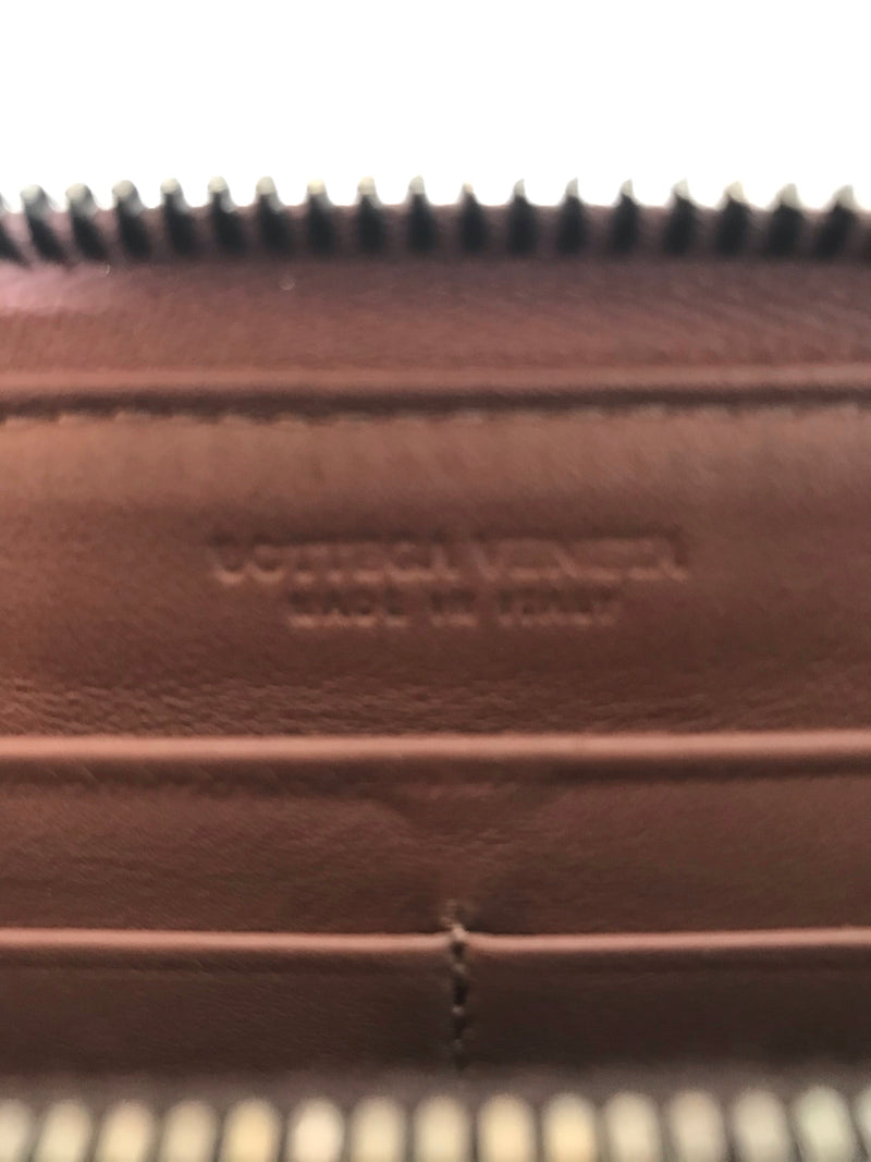BOTTEGA VENETA/Long Wallet/PNK/Leather