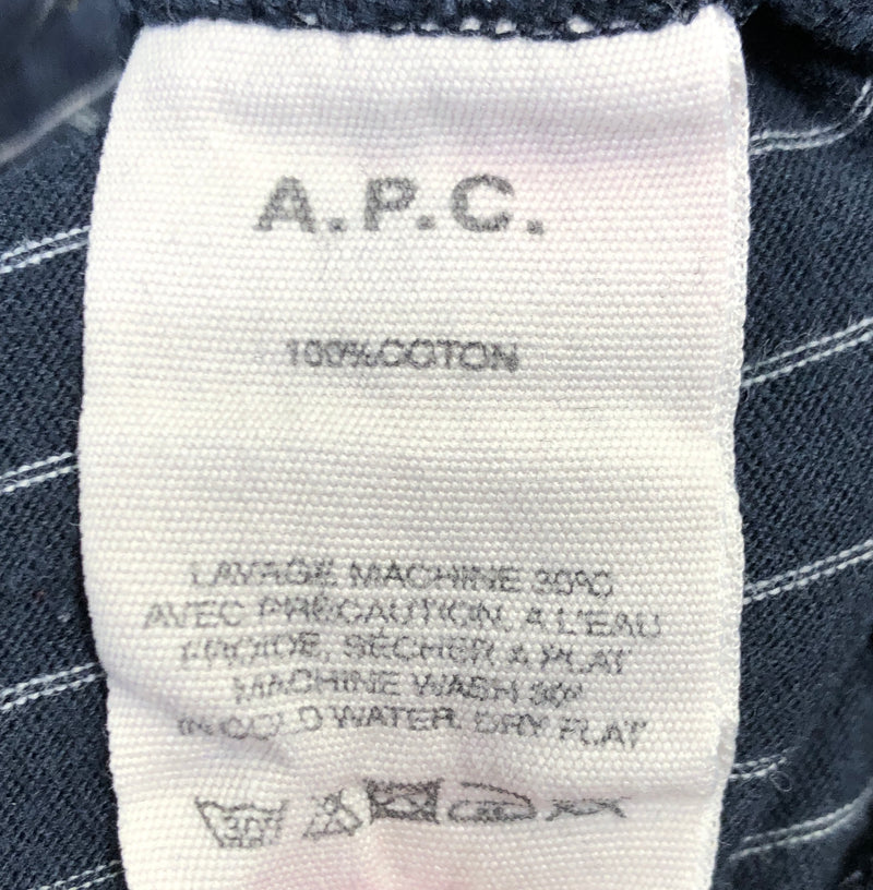 A.P.C.//T-Shirt/XL/NVY/Cotton/Stripe