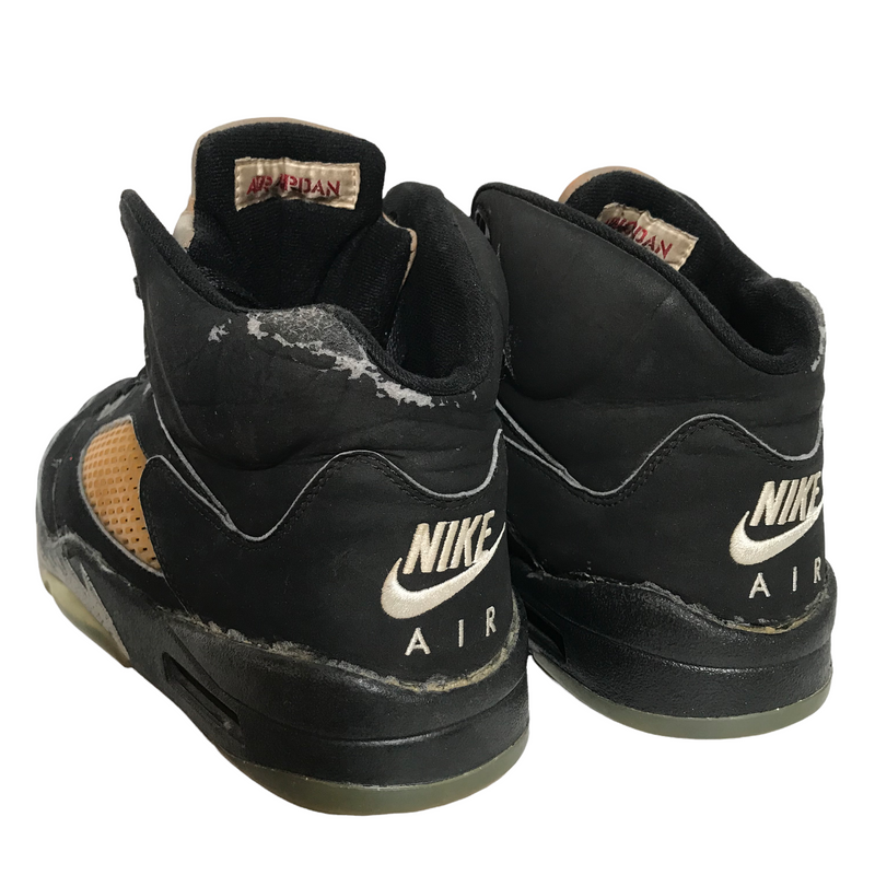 Jordan/1999 METALLIC 5 SOLESWAPPED/Hi-Sneakers/US11/BLK/Suede