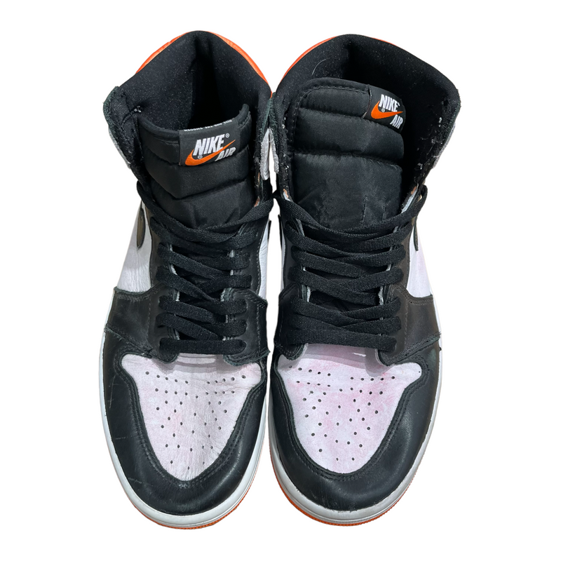 Jordan/Hi-Sneakers/US 10.5/Leather/WHT//1 HIGH ELECTRO ORANGE