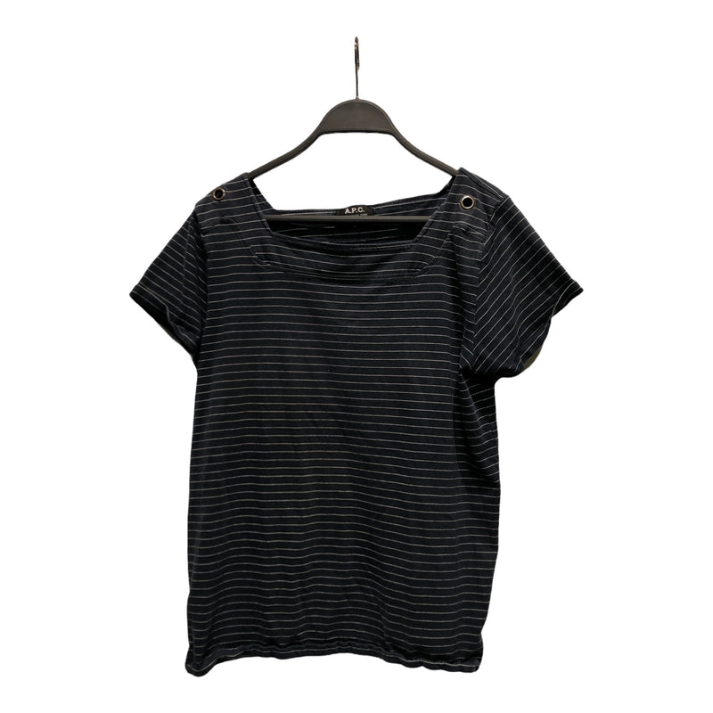 A.P.C.//T-Shirt/XL/NVY/Cotton/Stripe