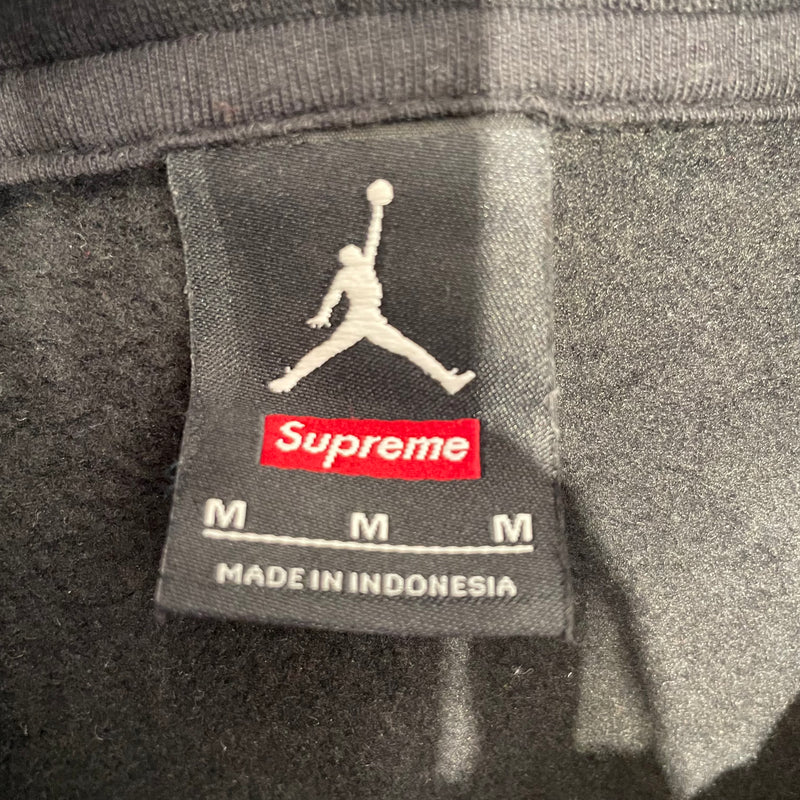 Supreme/Jordan//Hoodie/M/Graphic/Cotton/BLK