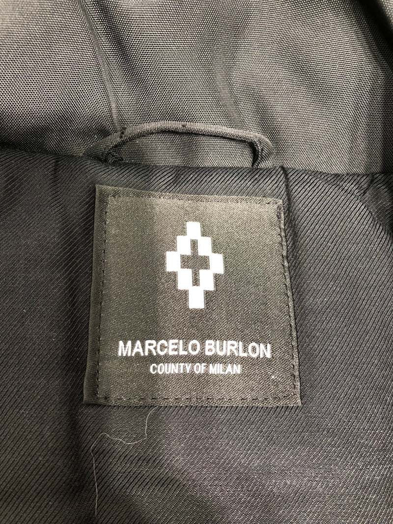 MARCELO BURLON COUNTY OF MILAN/Coat/XS/polyester/BLK