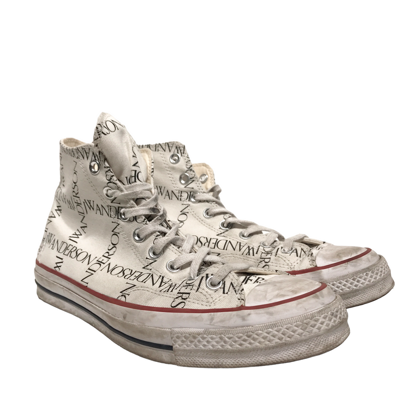 CONVERSE JW ANDERSON PRINT Hi Sneakers US9.5 WHT Others Monogram 2nd STREET USA