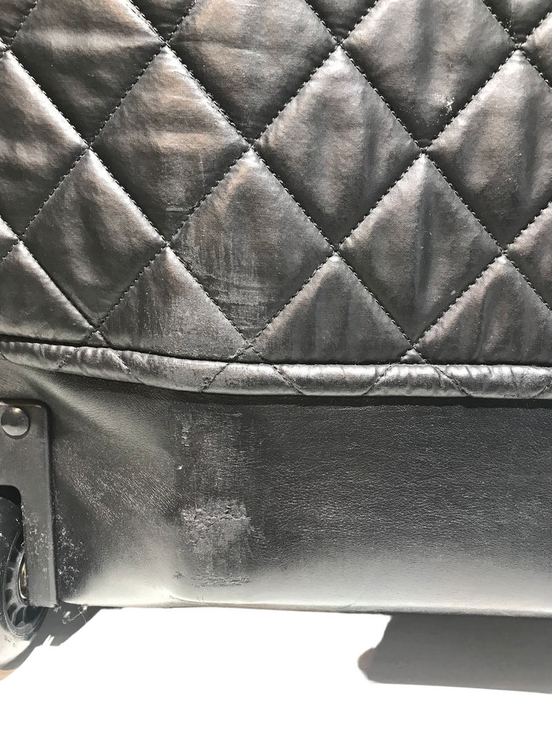 CHANEL//Luggage//BLK/Lambskin/Plain