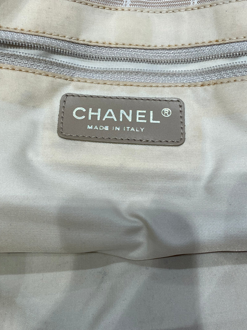 CHANEL/Tote Bag/Monogram/Nylon/BEG