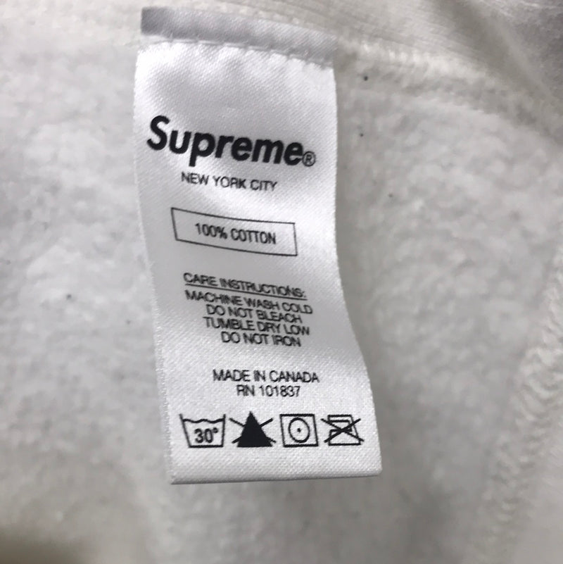 Supreme/Hoodie/M/WHT/Cotton/Plain