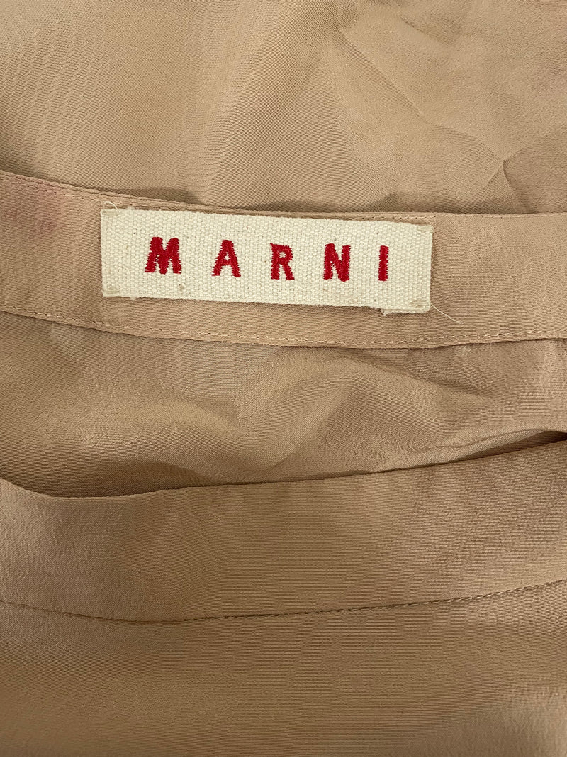 MARNI///Skirt/40/Plain/Silk/BEG//W [Designers] Design/