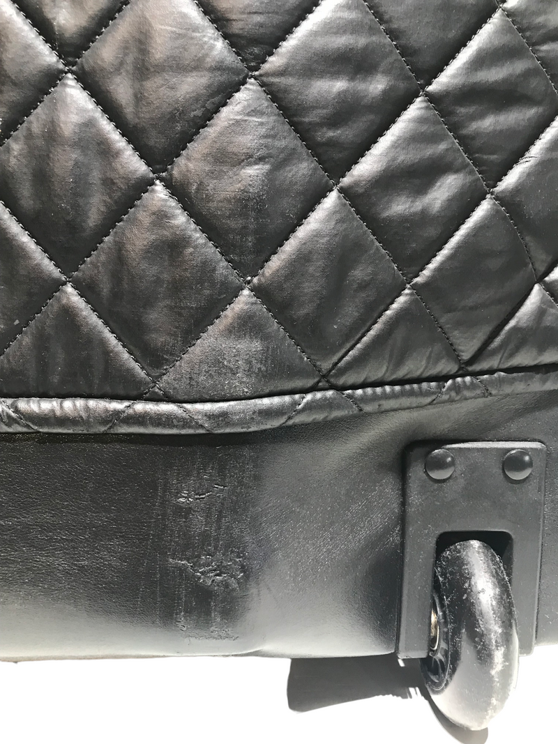 CHANEL//Luggage//BLK/Lambskin/Plain